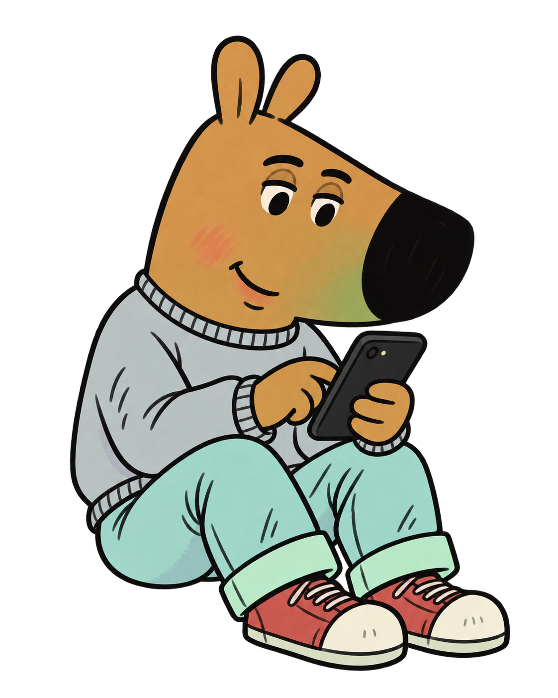 Typing variation of the chill character
